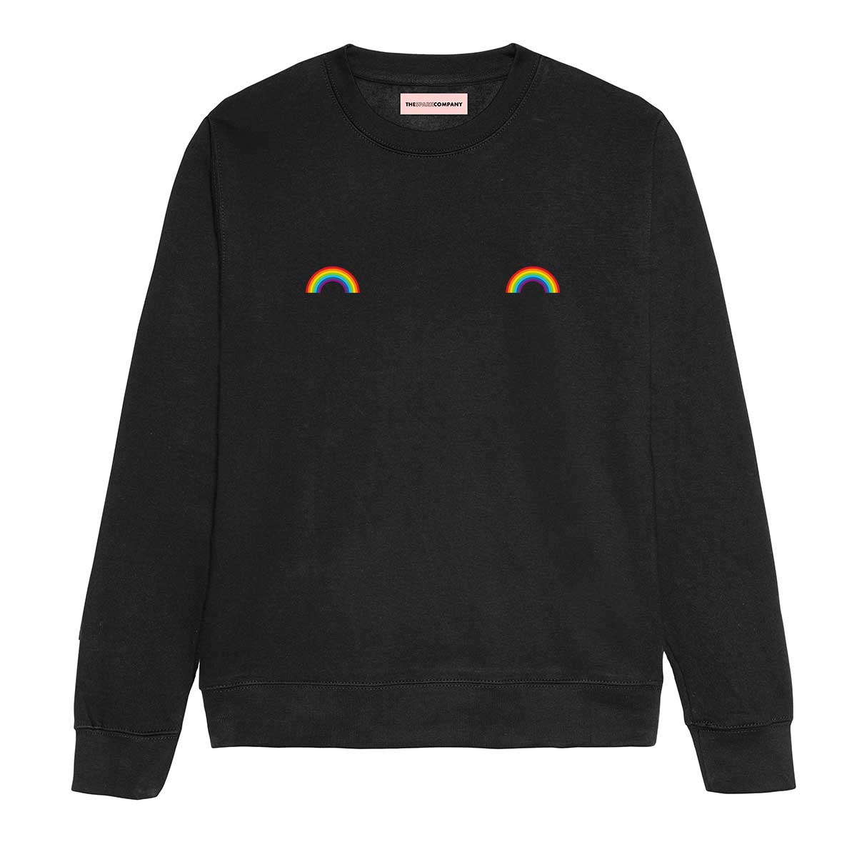 Pride Rainbow Nipple Sweatshirt-LGBT Apparel, LGBT Clothing, LGBT Sweatshirt, JH030-The Spark Company