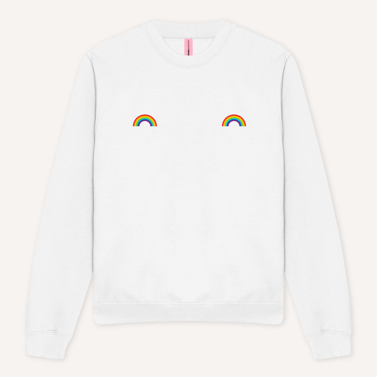 Pride Rainbow Nipple Sweatshirt-LGBT Apparel, LGBT Clothing, LGBT Sweatshirt, JH030-The Spark Company