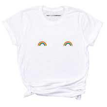 Load image into Gallery viewer, Pride Rainbow Nipple T-Shirt-LGBT Apparel, LGBT Clothing, LGBT T Shirt, BC3001-The Spark Company