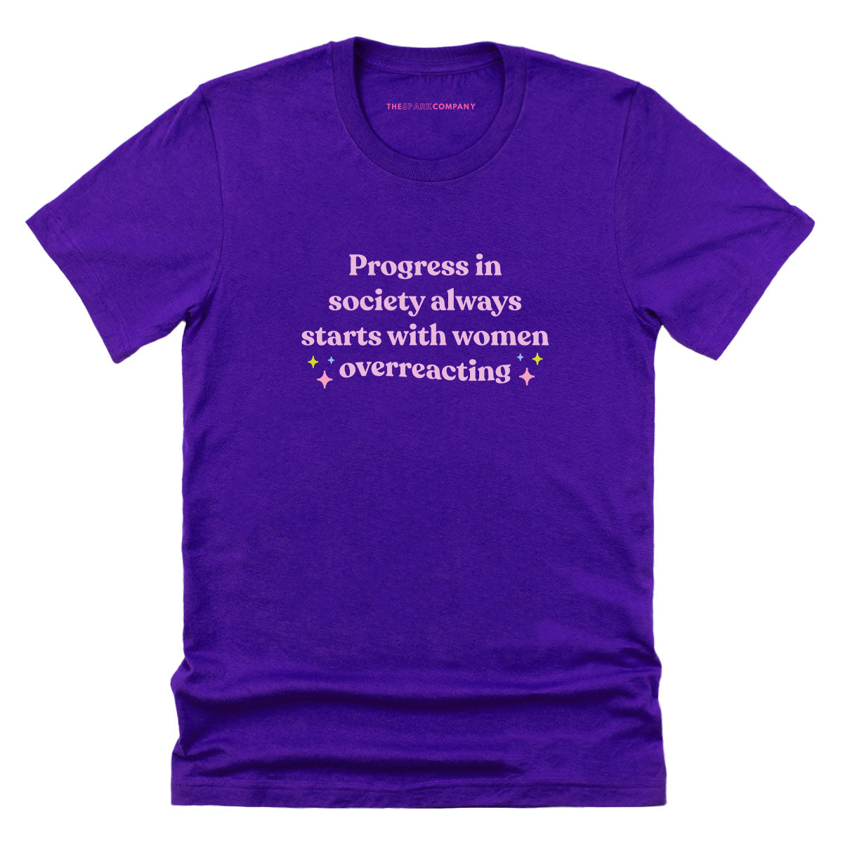 Progress In Society T-Shirt-Feminist Apparel, Feminist Clothing, Feminist T Shirt, BC3001-The Spark Company