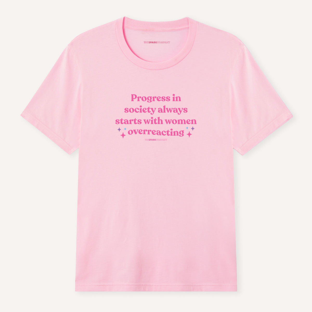 Progress In Society T-Shirt-Feminist Apparel, Feminist Clothing, Feminist T Shirt, BC3001-The Spark Company