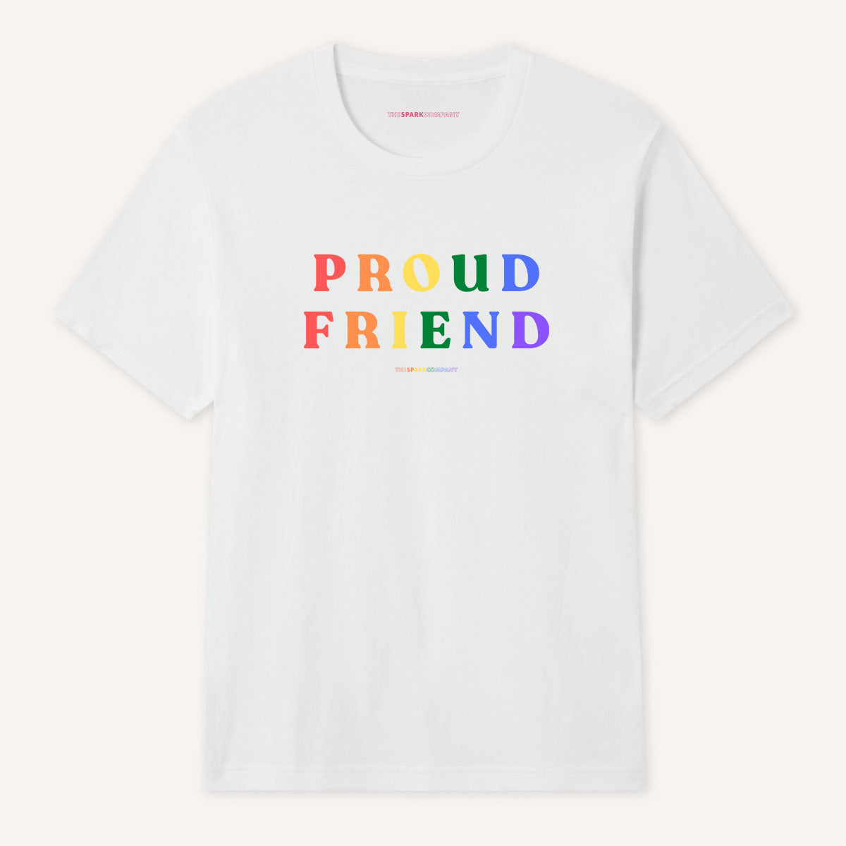 Proud Friend T-Shirt-LGBT Apparel, LGBT Clothing, LGBT T Shirt, BC3001-The Spark Company
