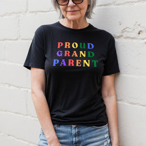 Proud Grandparent T-Shirt-LGBT Apparel, LGBT Clothing, LGBT T Shirt, BC3001-The Spark Company