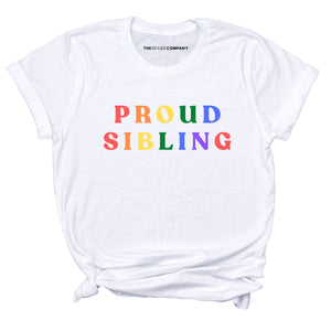 Proud Sibling T-Shirt-LGBT Apparel, LGBT Clothing, LGBT T Shirt, BC3001-The Spark Company