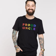 Load image into Gallery viewer, Proud Uncle T-Shirt-LGBT Apparel, LGBT Clothing, LGBT T Shirt, BC3001-The Spark Company