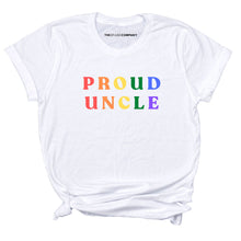 Load image into Gallery viewer, Proud Uncle T-Shirt-LGBT Apparel, LGBT Clothing, LGBT T Shirt, BC3001-The Spark Company