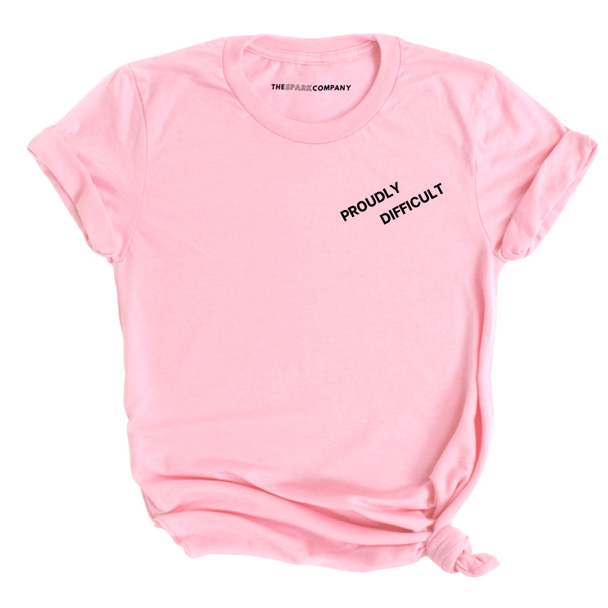 Proudly Difficult T-Shirt-Feminist Apparel, Feminist Clothing, Feminist T Shirt, BC3001-The Spark Company