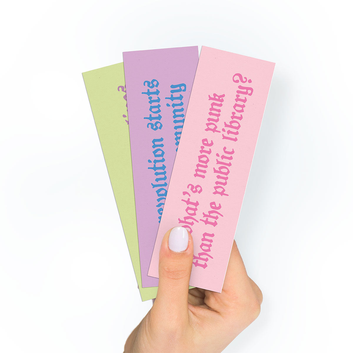 Punk Book Club Bookmarks (3 Pack)-Feminist Apparel, Feminist Gift, Feminist Bookmark-The Spark Company