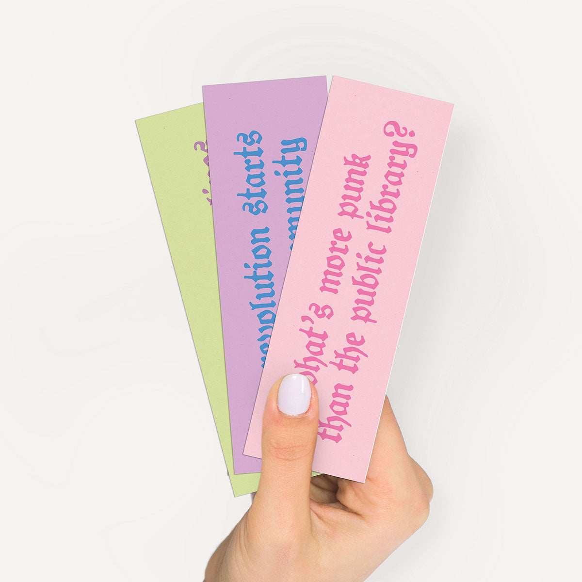 Punk Book Club Bookmarks (3 Pack)-Feminist Apparel, Feminist Gift, Feminist Bookmark-The Spark Company