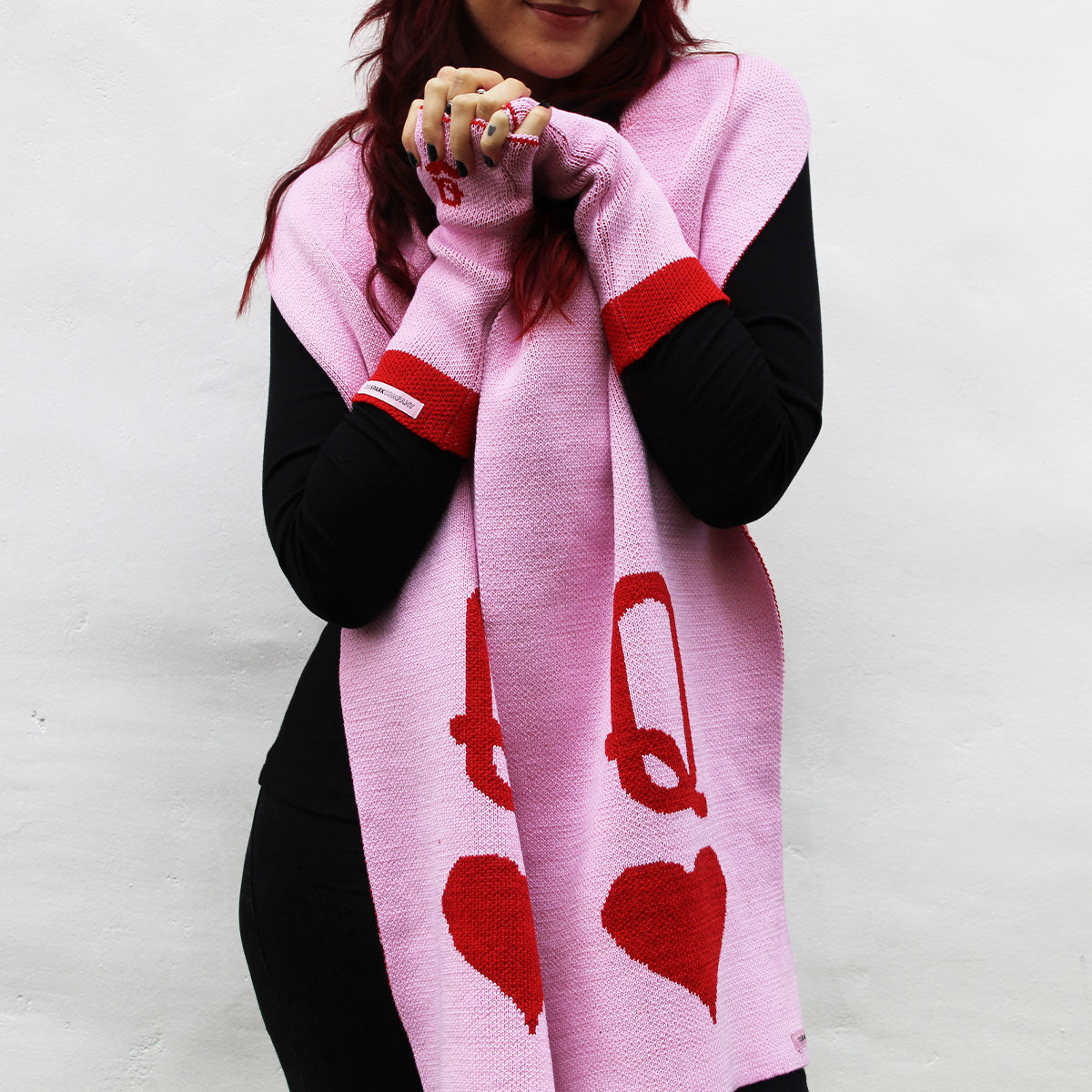 Queen Fingerless Wrist Warmers-Feminist Apparel, Feminist Clothing, Feminist Fingerless Wrist Warmers-The Spark Company