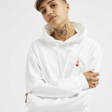 Load image into Gallery viewer, Queen Tiny Embroidery Detail Hoodie-Feminist Apparel, Feminist Clothing, Feminist Hoodie, JH001-The Spark Company