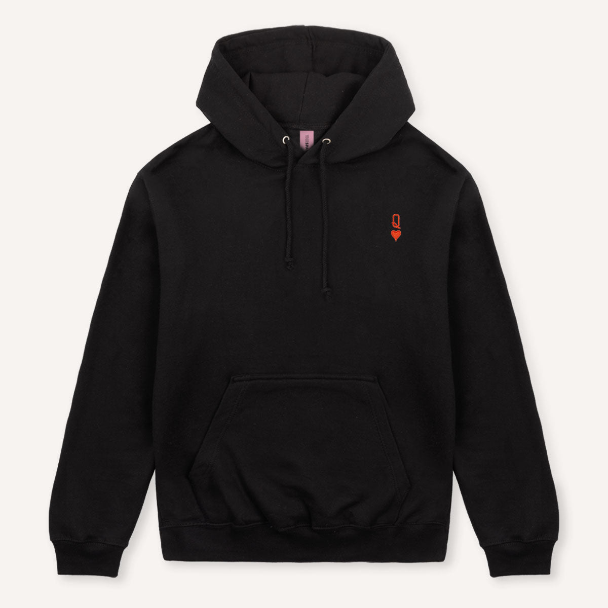 Queen Tiny Embroidery Detail Hoodie-Feminist Apparel, Feminist Clothing, Feminist Hoodie, JH001-The Spark Company