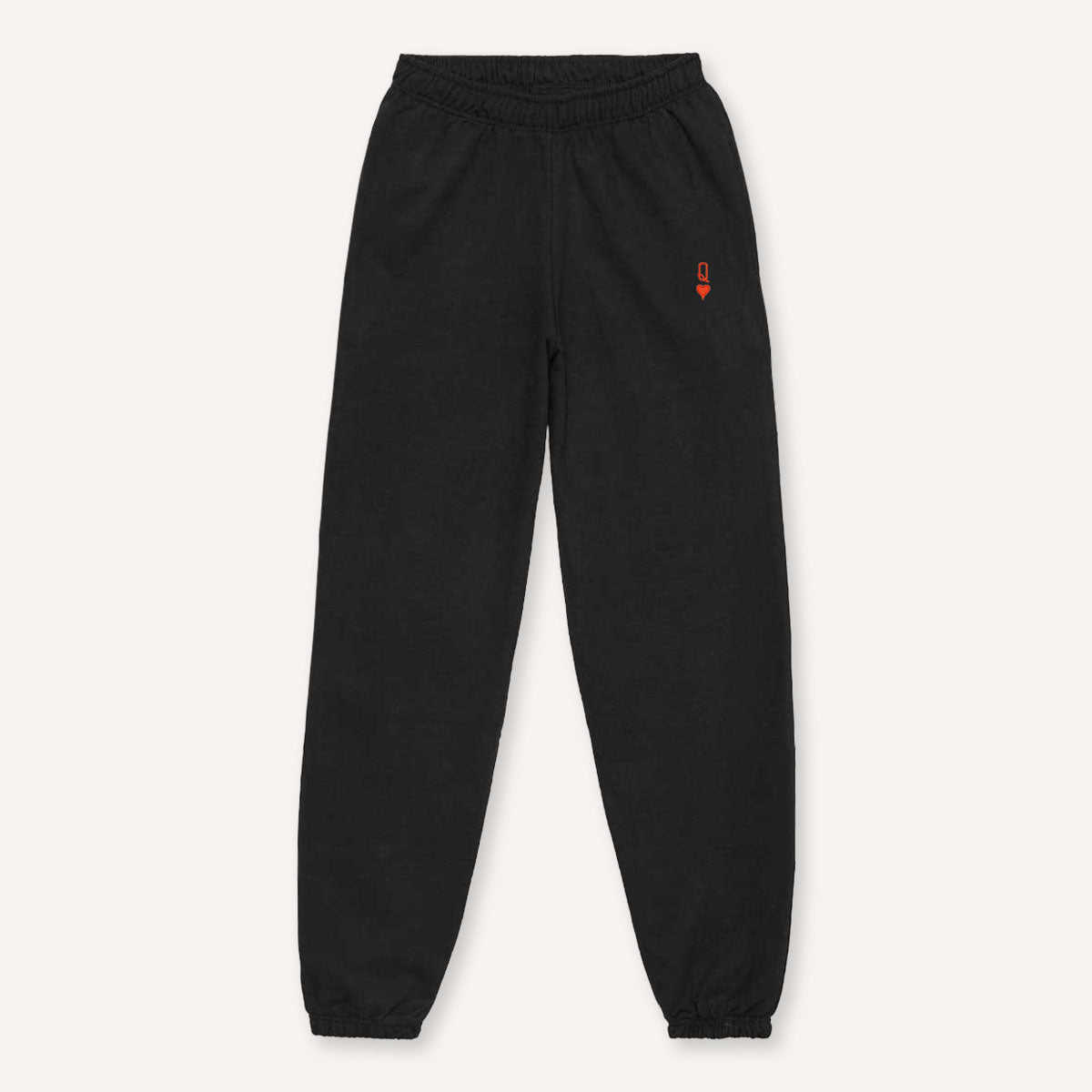Queen Tiny Embroidery Detail Joggers-Feminist Apparel, Feminist Clothing, Feminist joggers, JH072-The Spark Company