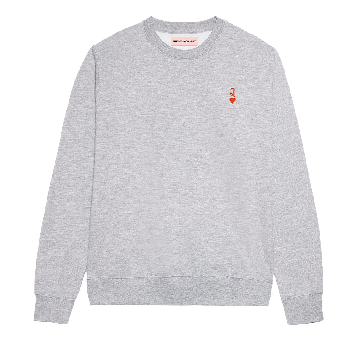 Queen Tiny Embroidery Detail Sweatshirt-Feminist Apparel, Feminist Clothing, Feminist Sweatshirt, JH030-The Spark Company