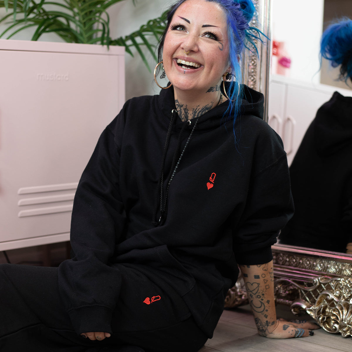 Queen Tiny Embroidery Detail Hoodie