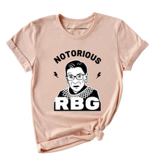 Load image into Gallery viewer, RBG Ruth Bader Ginsburg T-Shirt-Feminist Apparel, Feminist Clothing, Feminist T Shirt, BC3001-The Spark Company