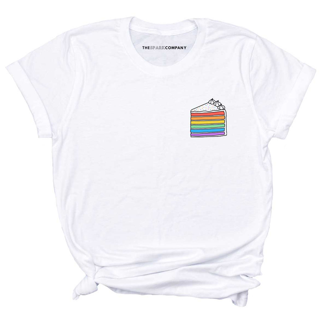 Rainbow Cake T-Shirt-Feminist Apparel, Feminist Clothing, Feminist T Shirt, BC3001-The Spark Company