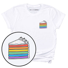 Load image into Gallery viewer, Rainbow Cake T-Shirt-Feminist Apparel, Feminist Clothing, Feminist T Shirt, BC3001-The Spark Company