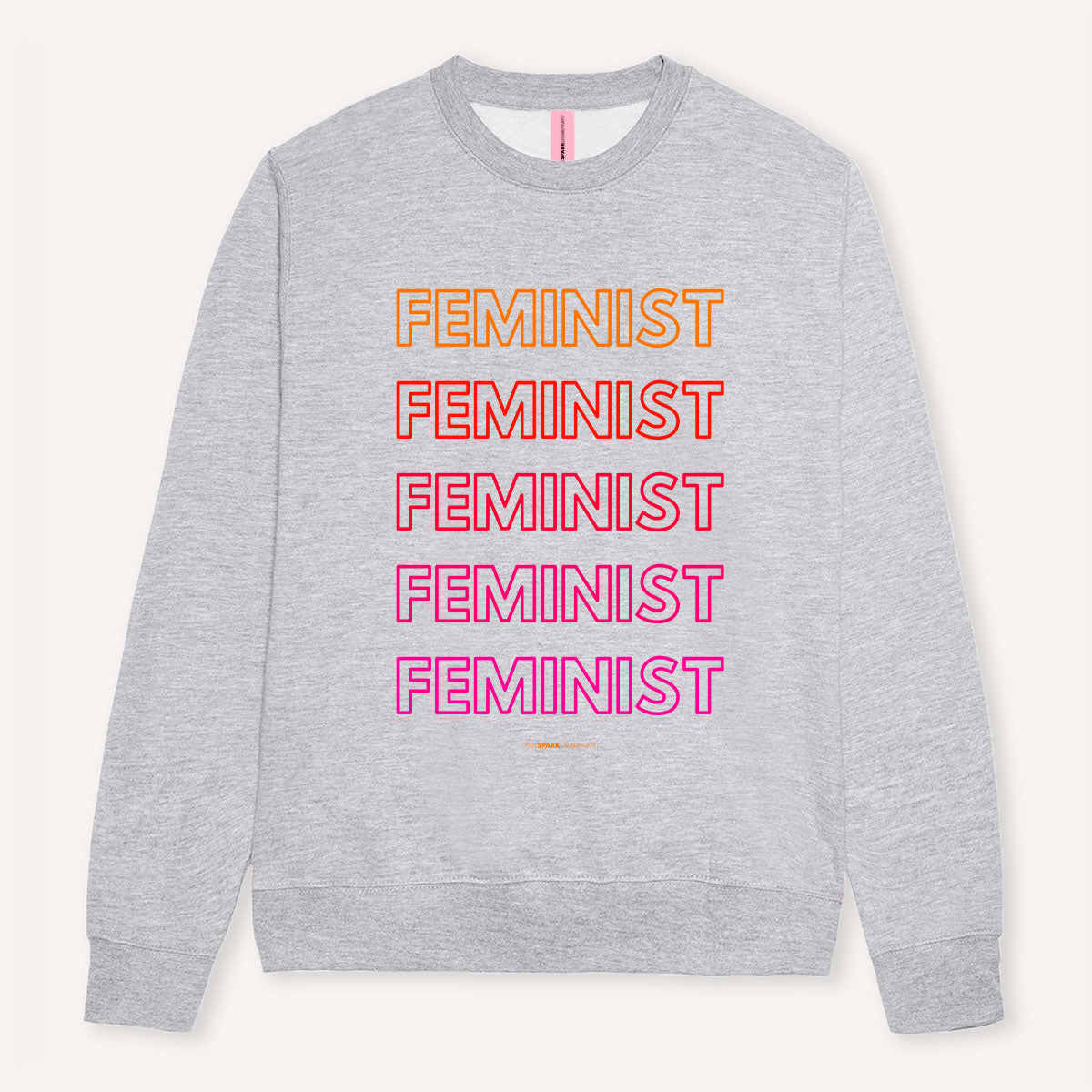 Rainbow Feminist Sweatshirt-Feminist Apparel, Feminist Clothing, Feminist Sweatshirt, JH030-The Spark Company