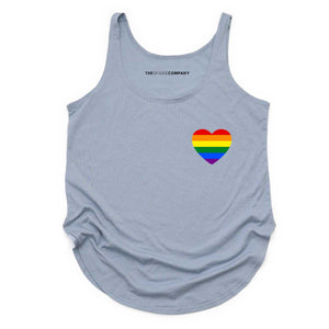 Rainbow Heart Festival Tank Top-LGBT Apparel, LGBT Clothing, LGBT Vest, NL5033-The Spark Company