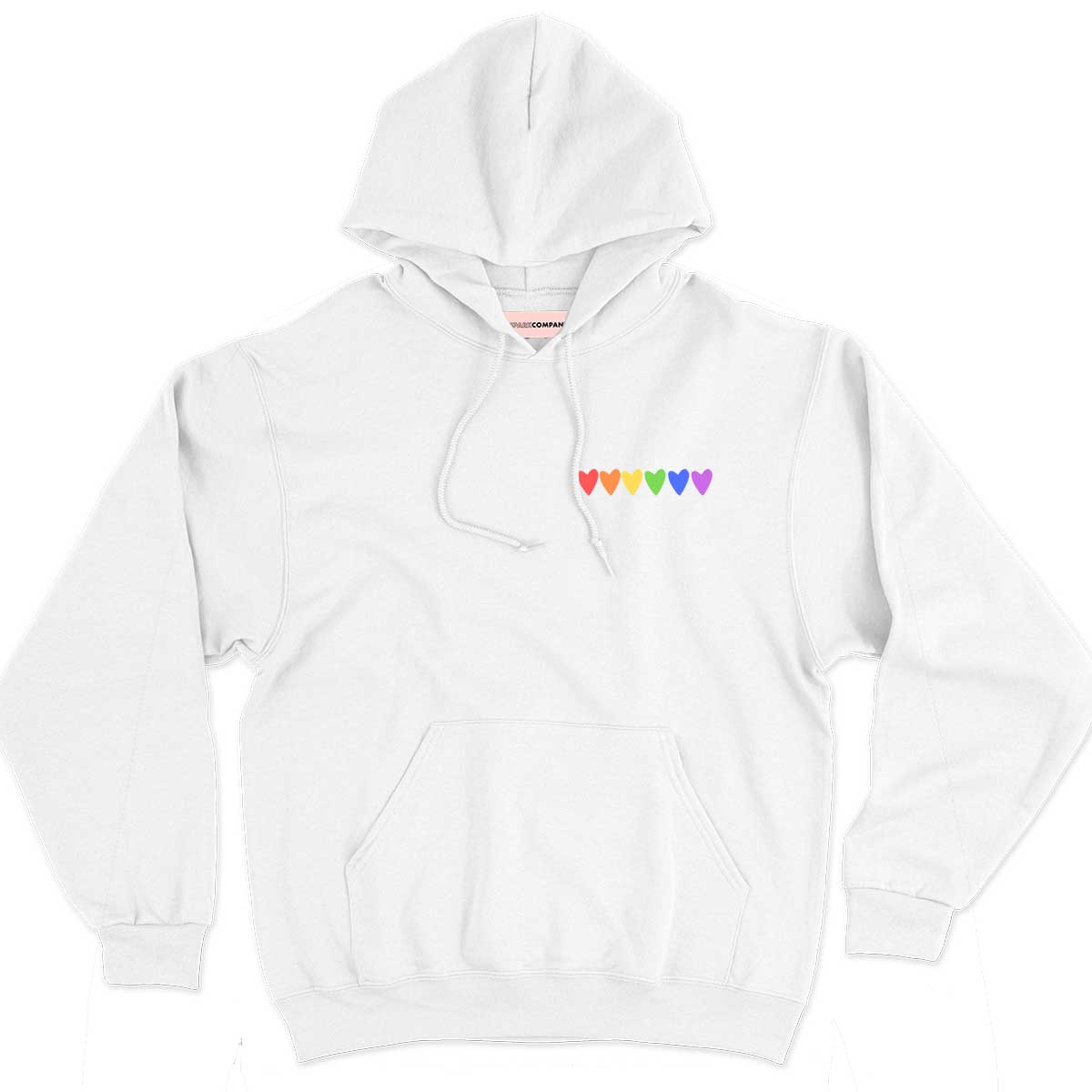Rainbow Hearts Hoodie-Feminist Apparel, Feminist Clothing, Feminist Hoodie, JH001-The Spark Company