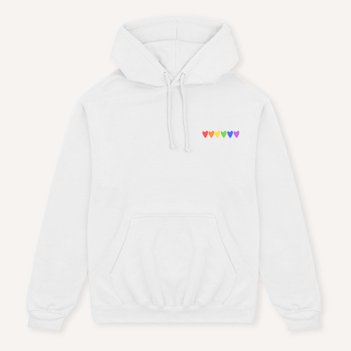 Rainbow Hearts Hoodie-Feminist Apparel, Feminist Clothing, Feminist Hoodie, JH001-The Spark Company