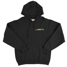 Load image into Gallery viewer, Rainbow Hearts Hoodie-Feminist Apparel, Feminist Clothing, Feminist Hoodie, JH001-The Spark Company