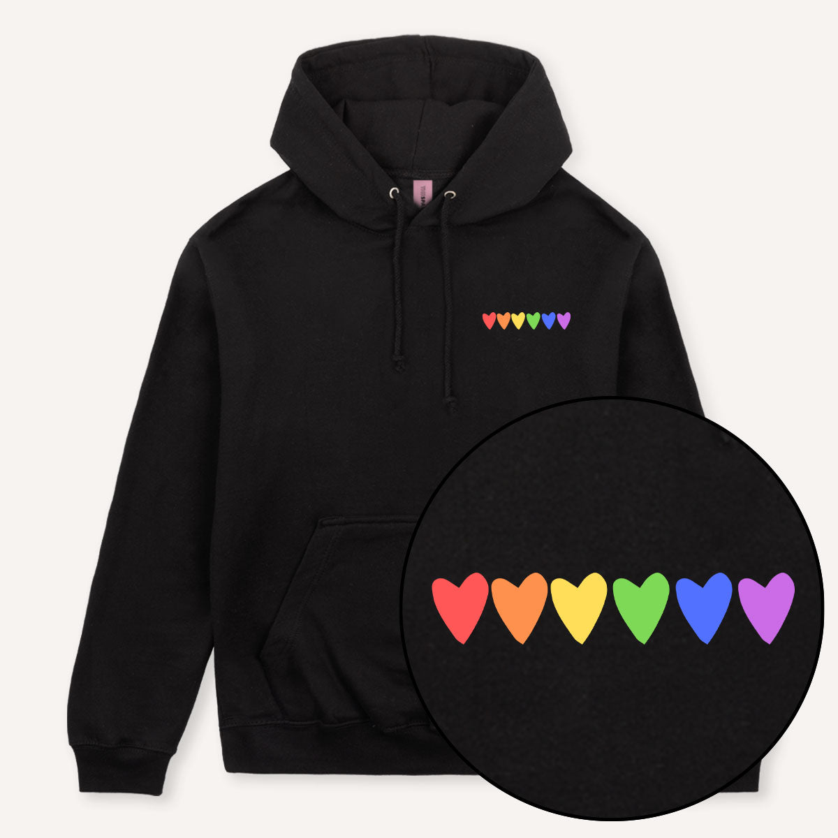 Rainbow Hearts Hoodie