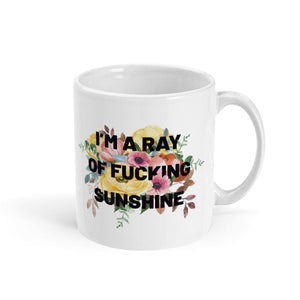 Ray of Sunshine Mug-Feminist Apparel, Feminist Gift, Feminist Coffee Mug, 11oz White Ceramic-The Spark Company