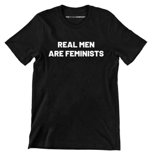 Real Men Are Feminists Men's T-Shirt-Feminist Apparel, Feminist Clothing, Men's Feminist T Shirt, BC3001-The Spark Company