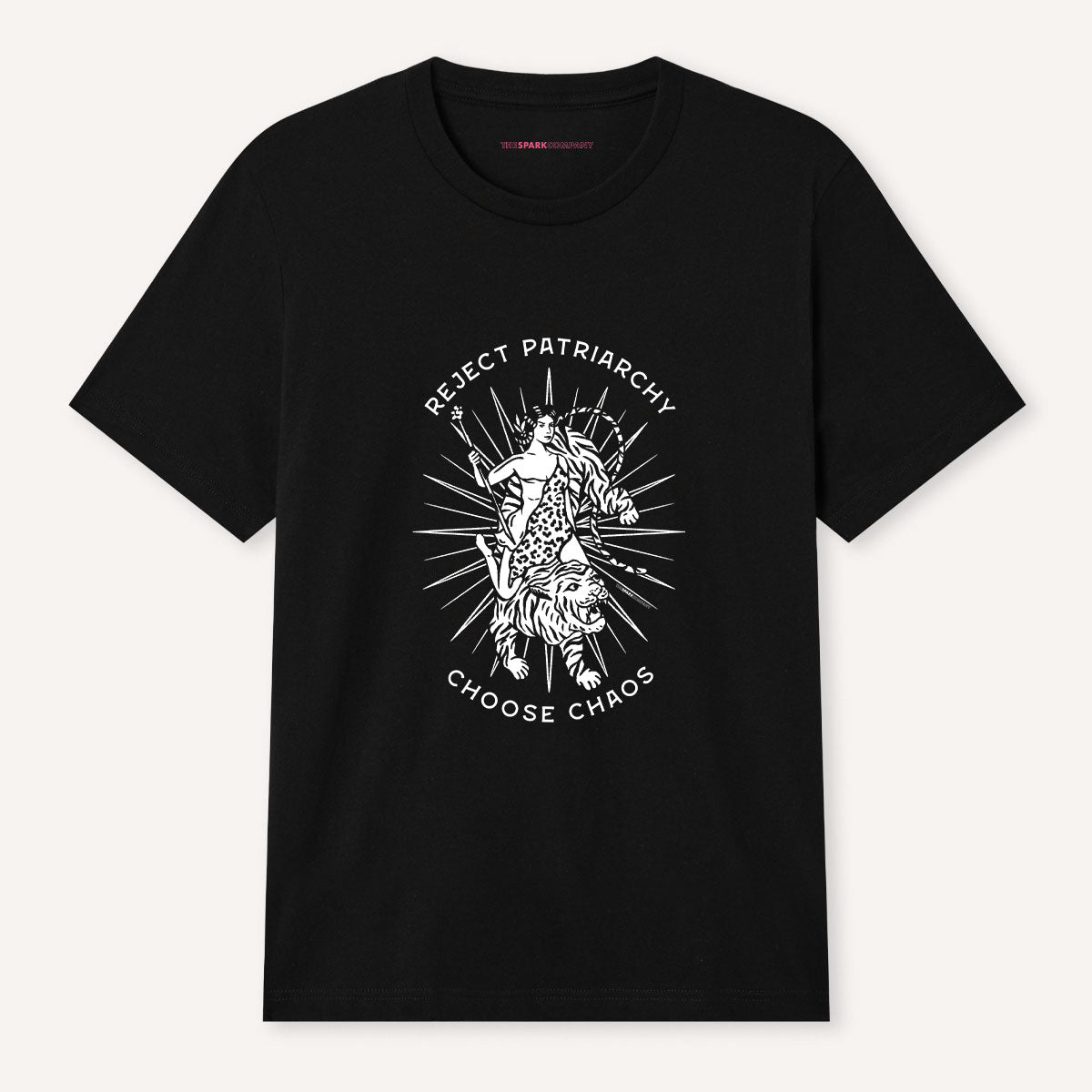 Reject Patriarchy Choose Chaos T-Shirt-Feminist Apparel, Feminist Clothing, Feminist T Shirt, BC3001-The Spark Company