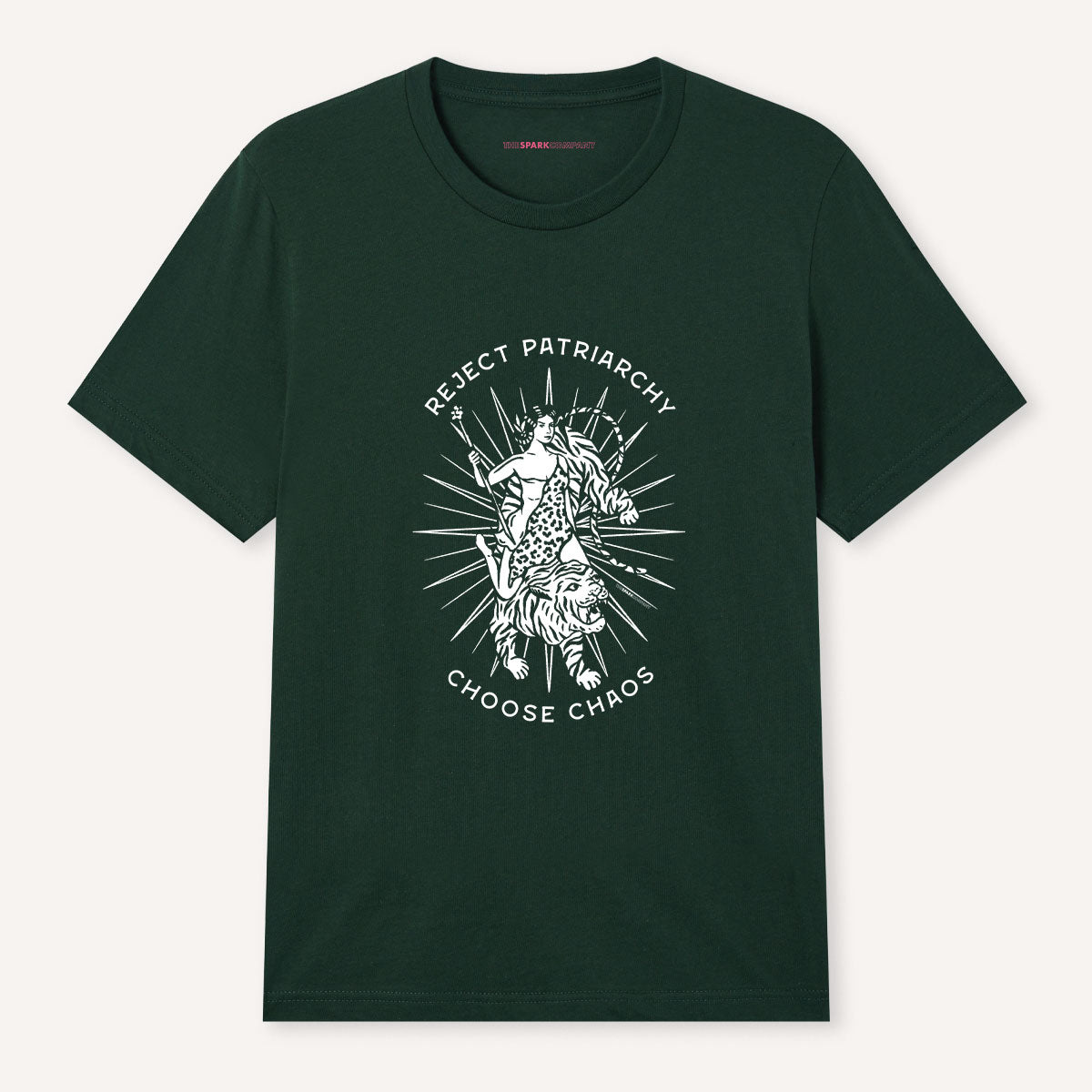 Reject Patriarchy Choose Chaos T-Shirt-Feminist Apparel, Feminist Clothing, Feminist T Shirt, BC3001-The Spark Company