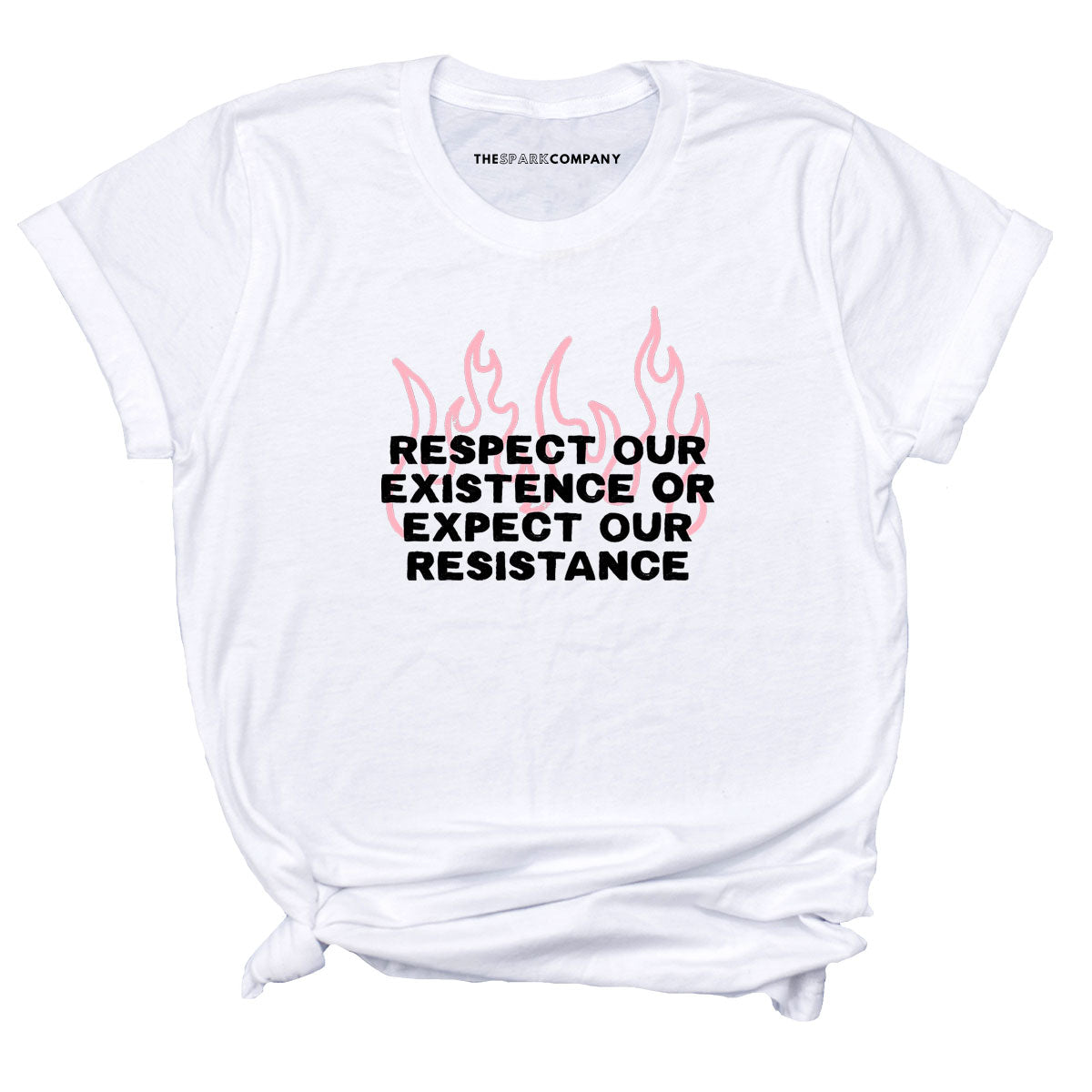 Respect Our Existence Or Expect Our Resistance T-Shirt-Feminist Apparel, Feminist Clothing, Feminist T Shirt, BC3001-The Spark Company