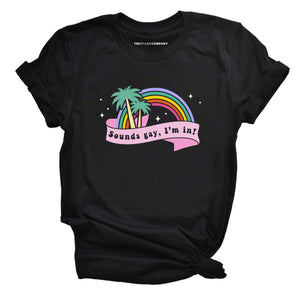 Retro Sounds Gay T-Shirt-LGBT Apparel, LGBT Clothing, LGBT T Shirt, BC3001-The Spark Company