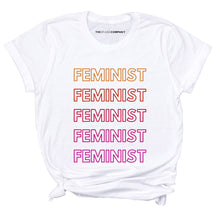 Load image into Gallery viewer, Retro Style Feminist T-Shirt-Feminist Apparel, Feminist Clothing, Feminist T Shirt, BC3001-The Spark Company