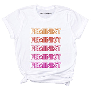Retro Style Feminist T-Shirt-Feminist Apparel, Feminist Clothing, Feminist T Shirt, BC3001-The Spark Company