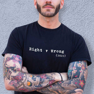 Right v Wrong T-Shirt-Feminist Apparel, Feminist Clothing, Feminist T Shirt, BC3001-The Spark Company