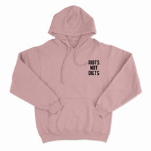 Load image into Gallery viewer, Riots Not Diets Embroidered Hoodie-Feminist Apparel, Feminist Clothing, Feminist Hoodie, JH001-The Spark Company