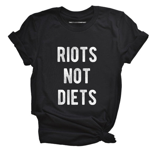 Riots Not Diets T-Shirt-Feminist Apparel, Feminist Clothing, Feminist T Shirt, BC3001-The Spark Company