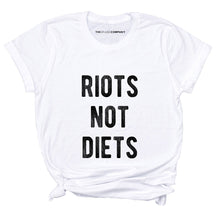 Load image into Gallery viewer, Riots Not Diets T-Shirt-Feminist Apparel, Feminist Clothing, Feminist T Shirt, BC3001-The Spark Company