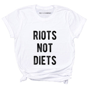 Riots Not Diets T-Shirt-Feminist Apparel, Feminist Clothing, Feminist T Shirt, BC3001-The Spark Company