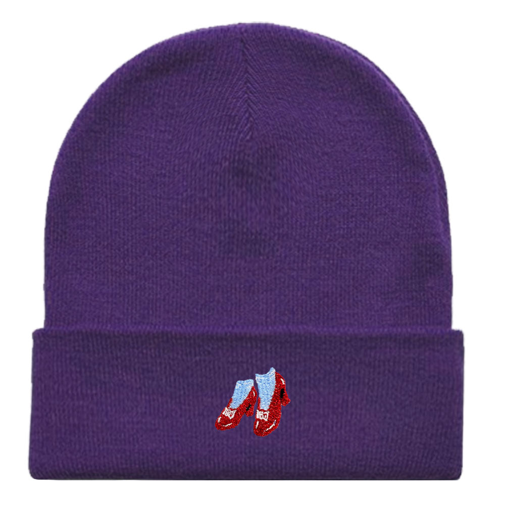 Ruby Slippers Embroidered Beanie Hat-Feminist Apparel, Feminist Gift, Feminist Cuffed Beanie Hat, BB45-The Spark Company