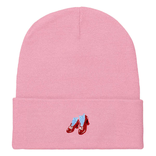 Ruby Slippers Embroidered Beanie Hat-Feminist Apparel, Feminist Gift, Feminist Cuffed Beanie Hat, BB45-The Spark Company