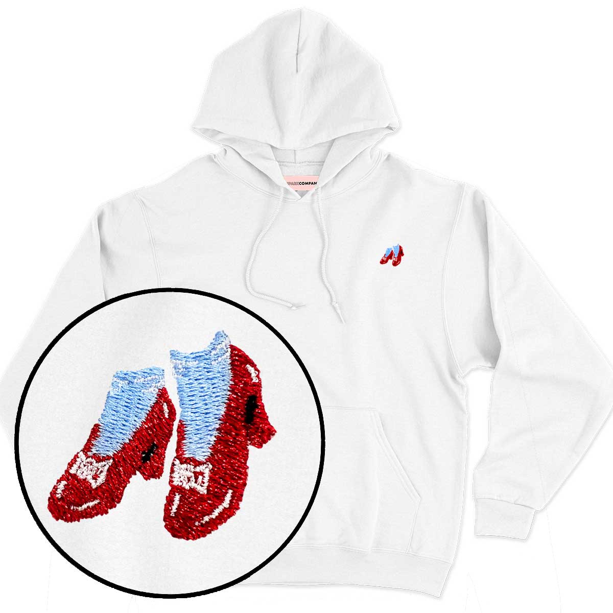 Ruby Slippers Embroidered Hoodie-Feminist Apparel, Feminist Clothing, Feminist Hoodie, JH001-The Spark Company