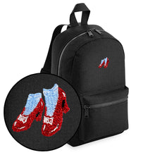 Load image into Gallery viewer, Ruby Slippers Embroidered Mini Backpack-Feminist Apparel, Feminist Gift, Feminist Mini Backpack, BG153-The Spark Company