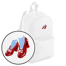 Load image into Gallery viewer, Ruby Slippers Embroidered Mini Backpack-Feminist Apparel, Feminist Gift, Feminist Mini Backpack, BG153-The Spark Company