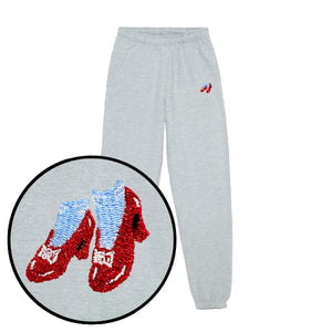 Ruby Slippers Embroidery Detail Joggers-Feminist Apparel, Feminist Clothing, Feminist joggers, JH072-The Spark Company