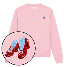 Load image into Gallery viewer, Ruby Slippers Embroidery Detail Sweatshirt-Feminist Apparel, Feminist Clothing, Feminist Sweatshirt, JH030-The Spark Company