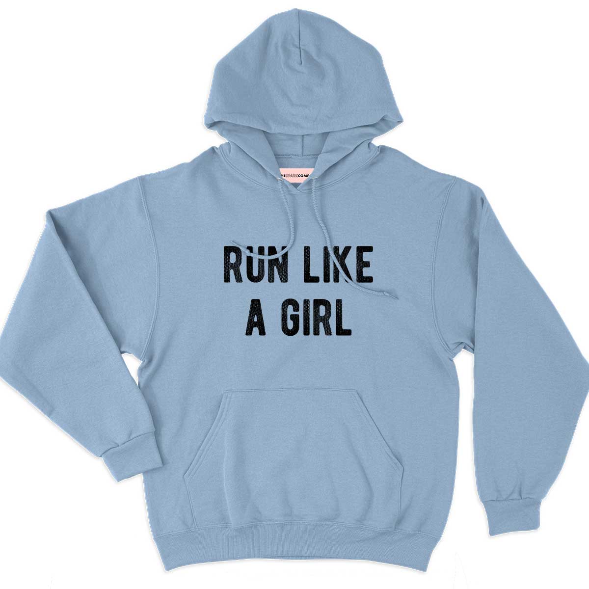 Run Like A Girl Hoodie-Feminist Apparel, Feminist Clothing, Feminist Hoodie, JH001-The Spark Company