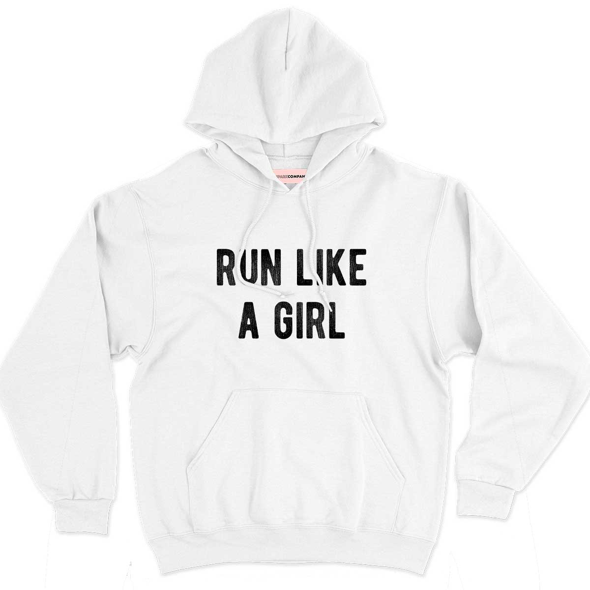 Run Like A Girl Hoodie-Feminist Apparel, Feminist Clothing, Feminist Hoodie, JH001-The Spark Company